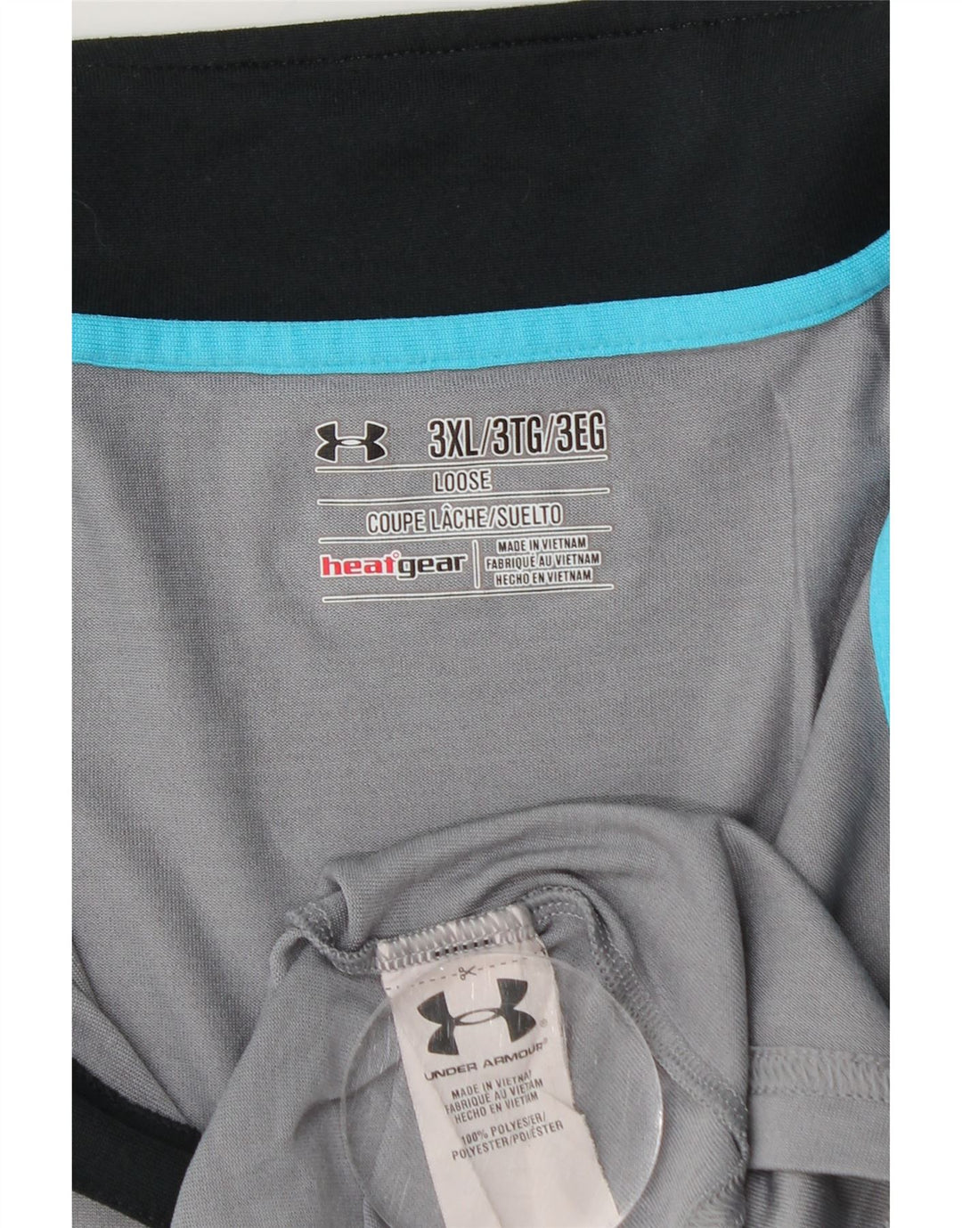 UNDER ARMOUR Muška trenirka Heat Gear Zip Neck Top trenirka 3XL siva