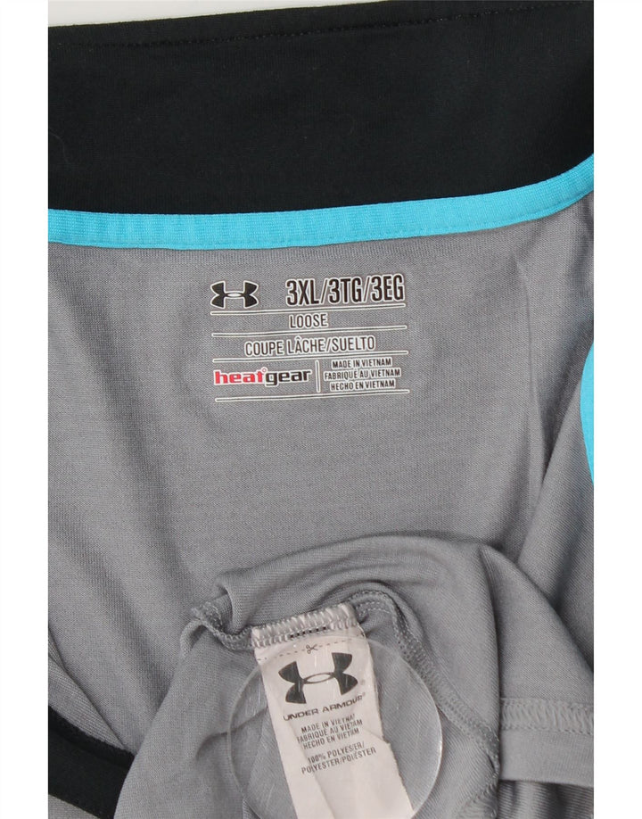 UNDER ARMOUR Muška trenirka Heat Gear Zip Neck Top trenirka 3XL siva