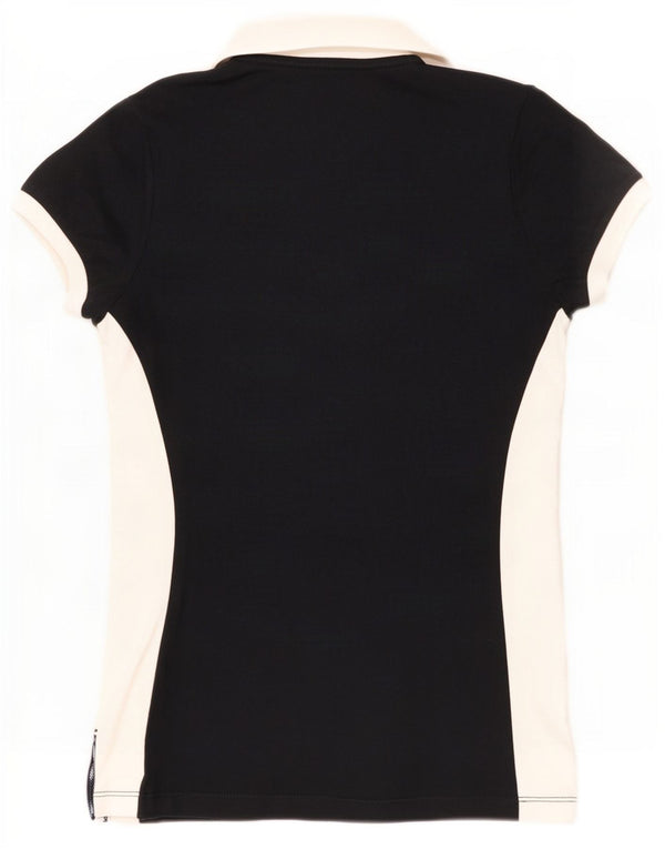 Calvin Klein ženska polo majica UK 6 XS crni pamuk u boji