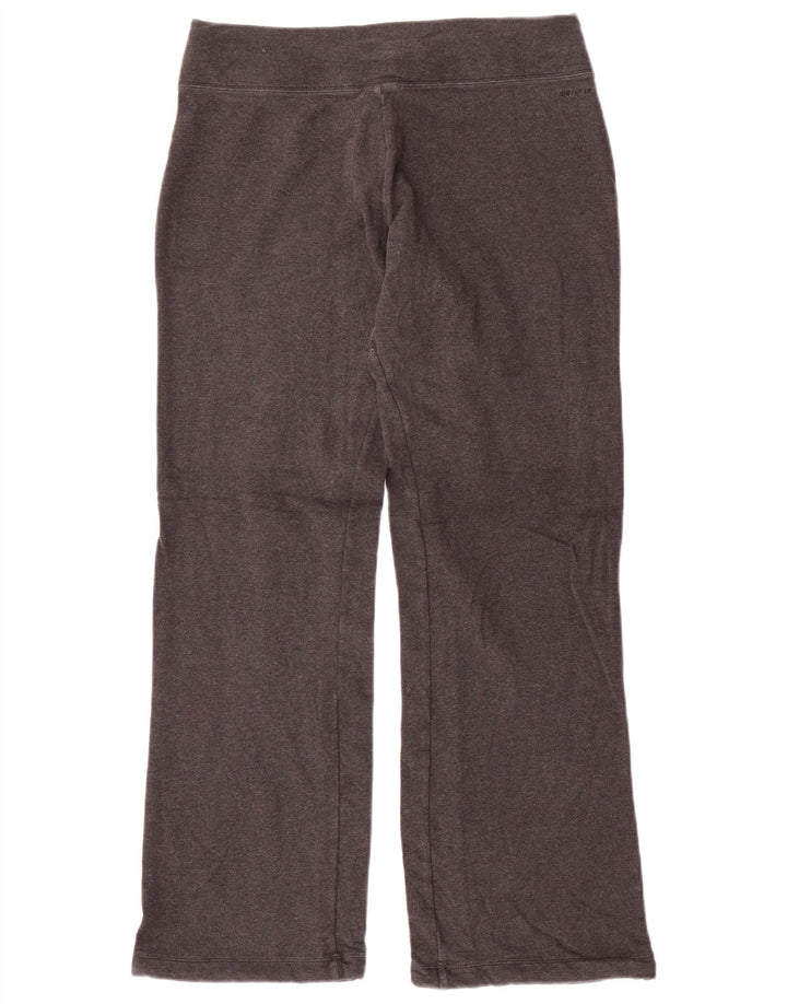 NIKE Ženske Dri Fit Trenirke Hlače UK 14 Srednje sivi pamuk