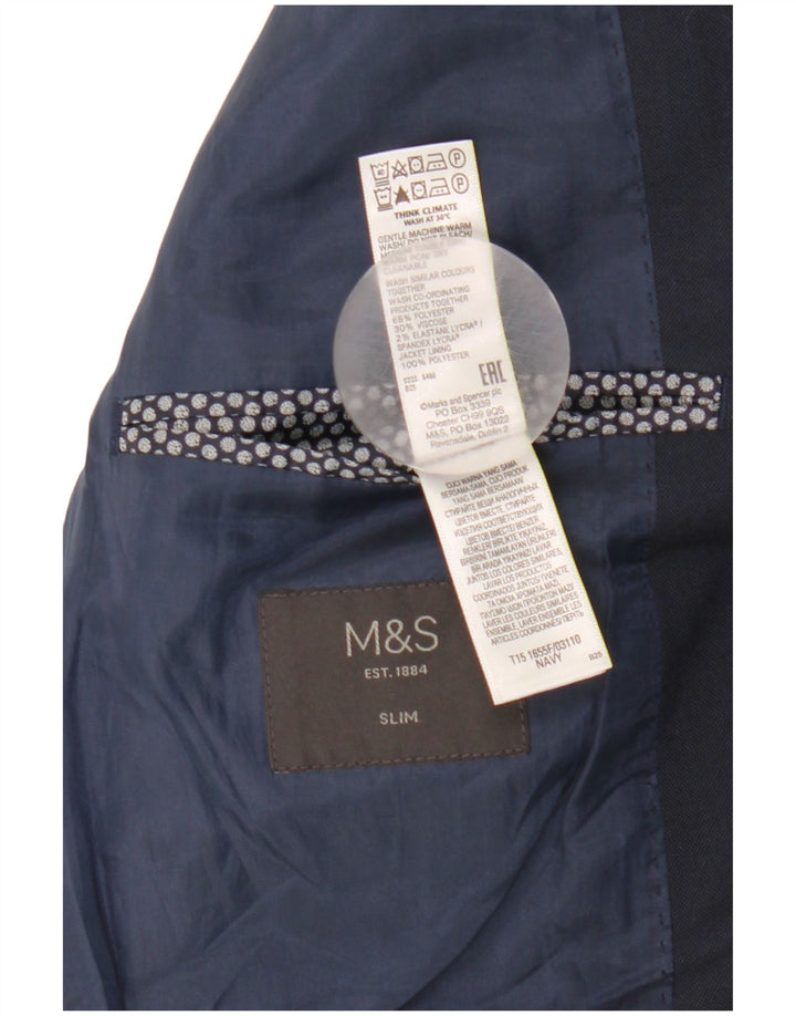 Marks & Spencer muška uska jakna sa 2 gumba UK 38 srednje tamnoplava