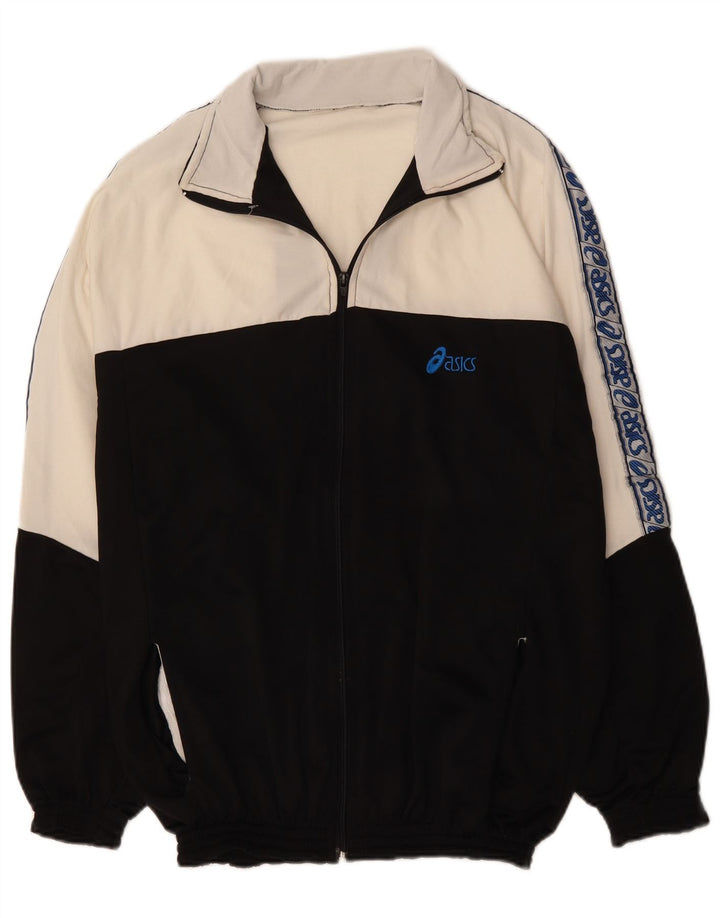 ASICS muška gornja jakna trenirke s grafičkim motivima, velika crna boja