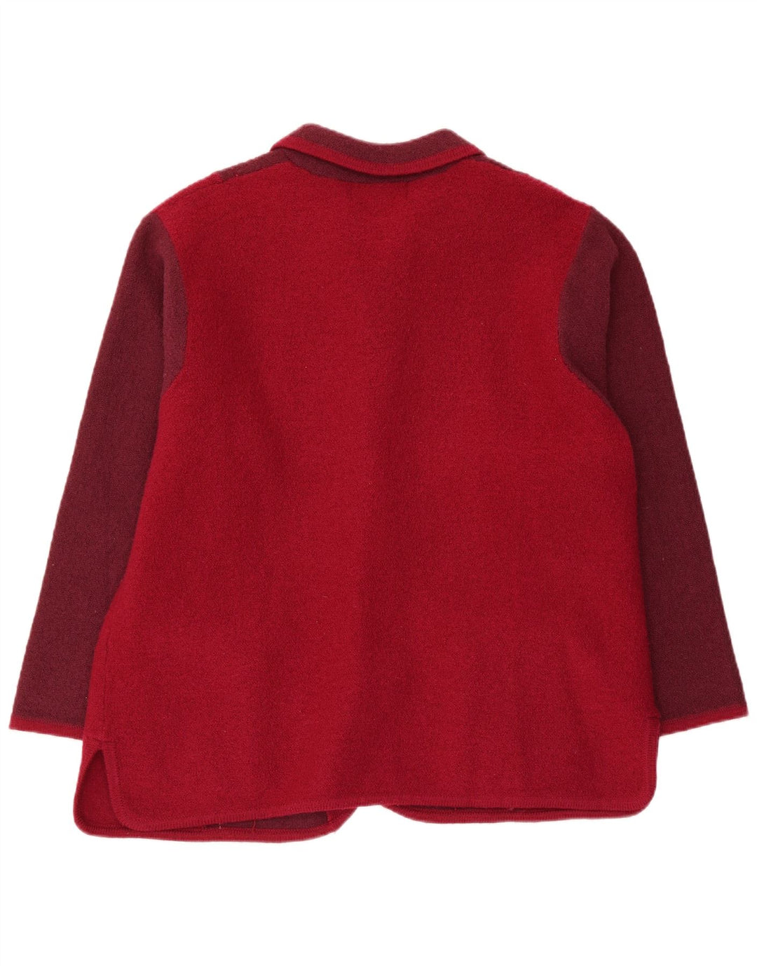 CASAMIA Ženska široka sako jakna UK 16 Veliki tamnocrveni blokovi boja