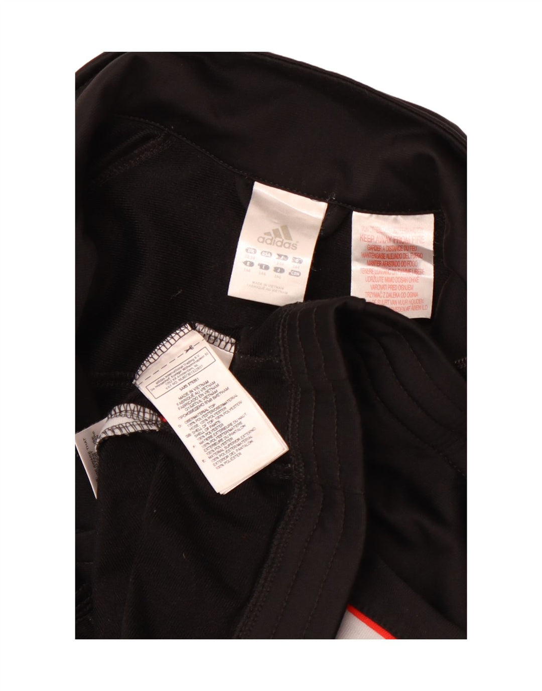 ADIDAS Gornja jakna trenirke za djevojčice 13-14 godina crne sportske boje