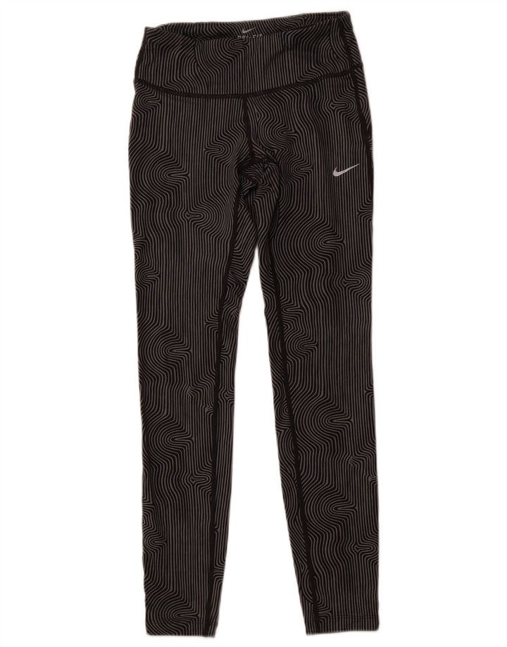 NIKE ženske Dri Fit tajice UK 6 XS sive pruge