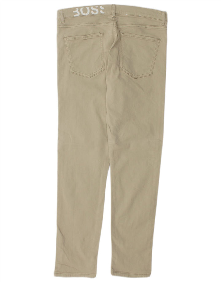 HUGO BOSS Ženske uske traperice visokog struka W29 L28 Zeleni pamuk