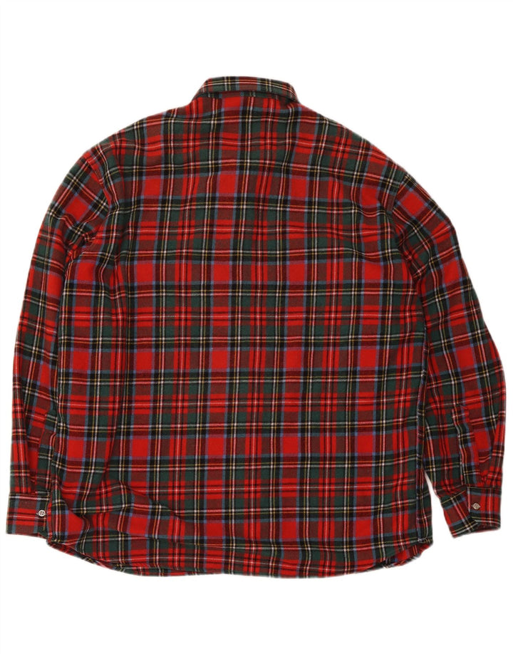 Vintage muška flanelska košulja XL crveno karirano
