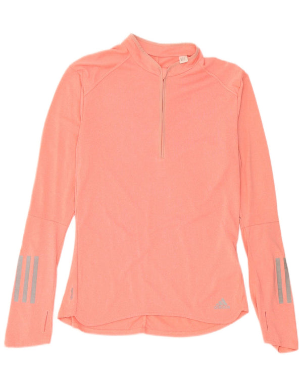 Adidas ženska majica Climalite dugih rukava UK 8/10 mali ružičasti poliester