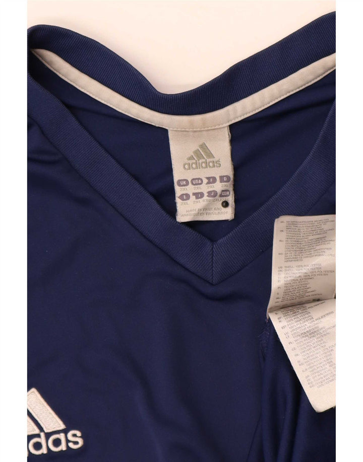 Adidas muška majica kratkih rukava 2XL tamnoplavi poliester