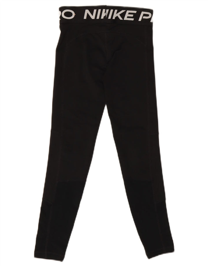 Nike Girls Dri Fit Graphic Leggings 9-10 Years Male crne poliesterske