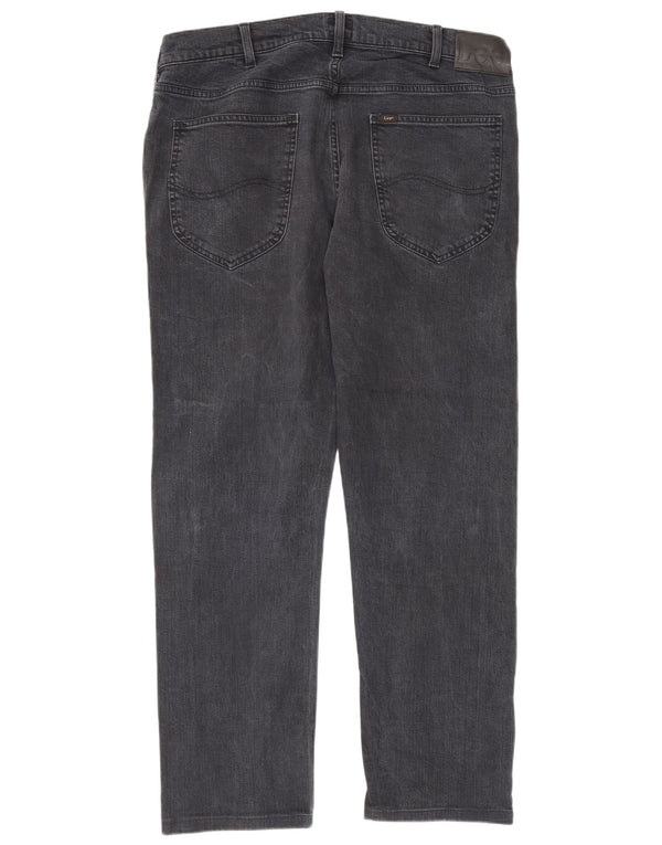 Lee Mens Daren Zip Fly Straight Jeans W36 L30 tamnoplavi pamuk