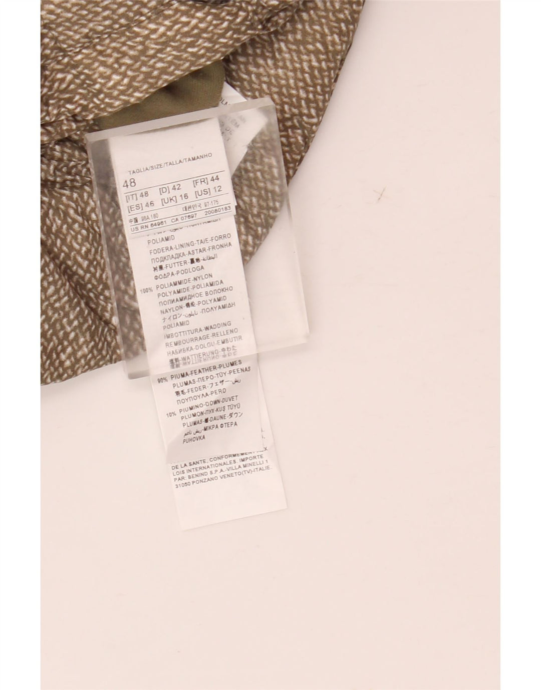 Benetton ženska dvostruka podstavljena jakna UK 16 veliki zeleni poliamid