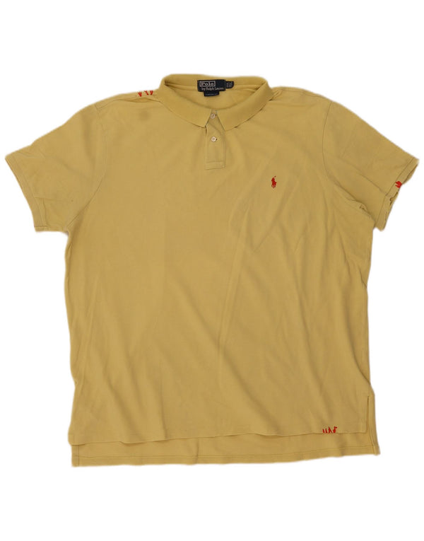 Polo Ralph Lauren muška polo majica prilagođenog kroja 2XL žuti pamuk