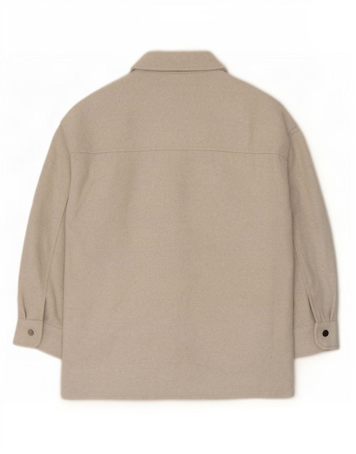 Zara ženska majica od flanela UK 8 XS bež poliester