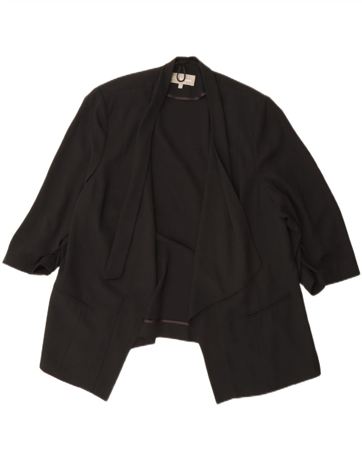 Marks & Spencer ženska jakna s otvorenim sakoom s 3/4 rukava UK 20 2XL crna