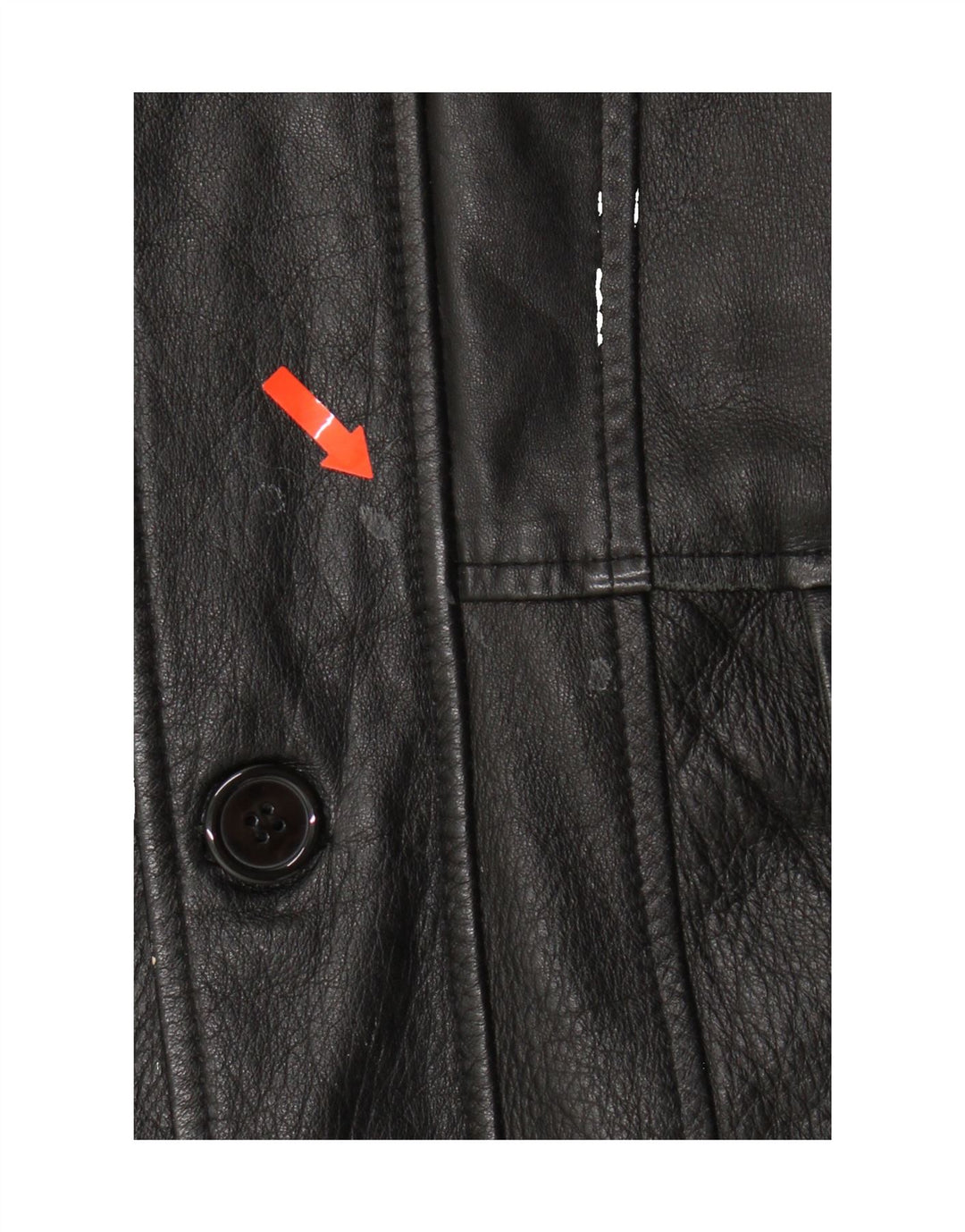 KARTEL Mens Leather Coat UK 40 Large Black Leather Vintage Kartel and Second-Hand Kartel from Messina Hembry 