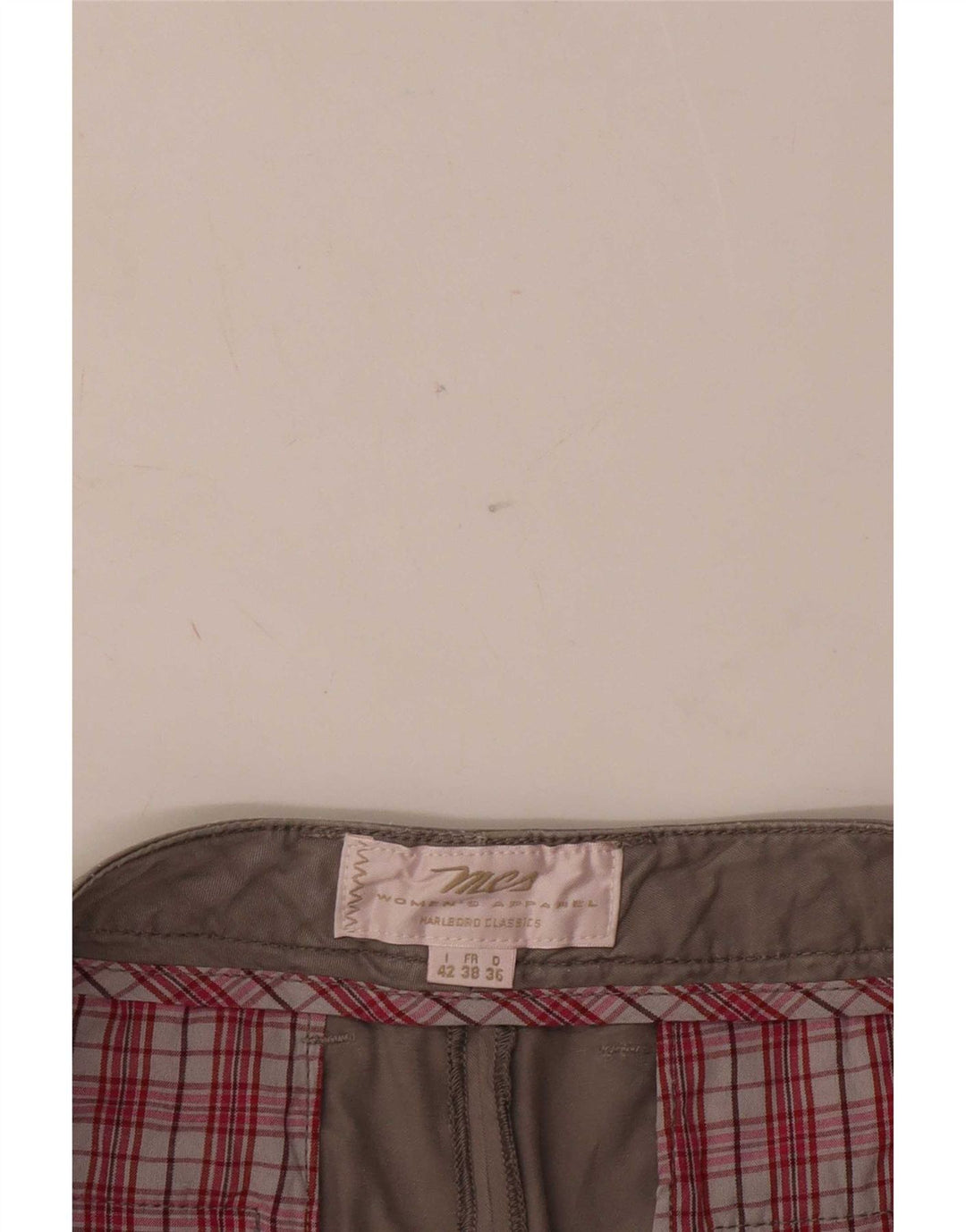 Marlboro Classics ženske kratke chino hlače s štipaljkama IT 42 srednje W34 sive