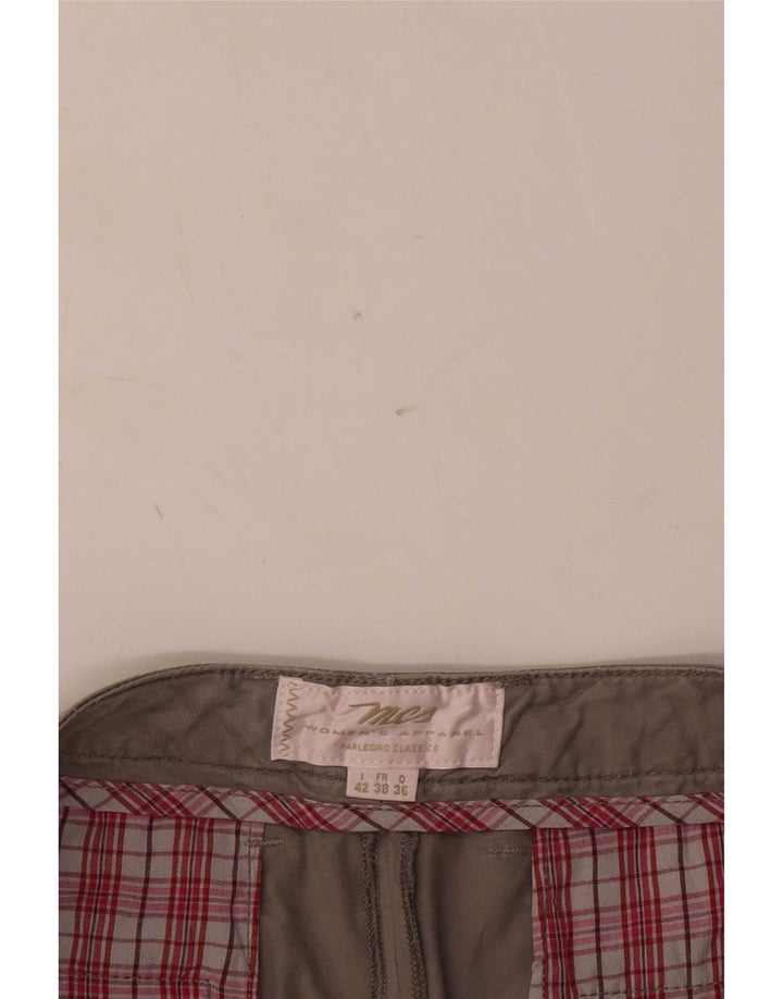 Marlboro Classics ženske kratke chino hlače s štipaljkama IT 42 srednje W34 sive