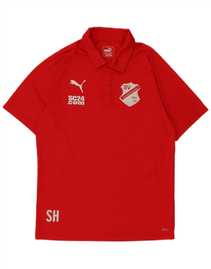 Puma muška grafička polo majica srednje crvene boje