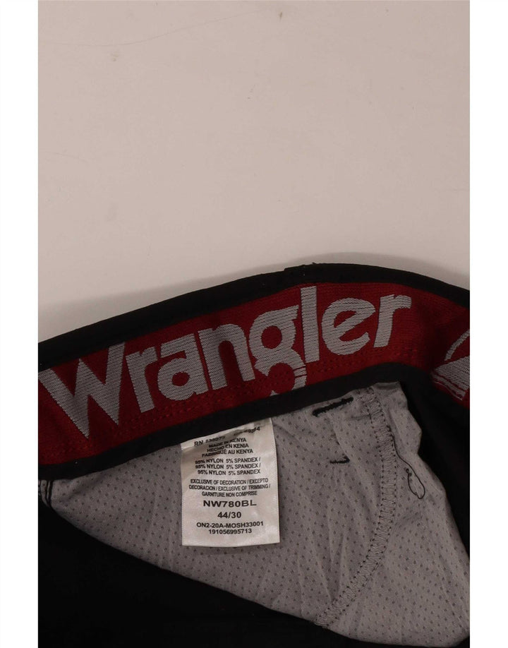 Wrangler muške ravne kargo hlače W44 L30 crni najlon