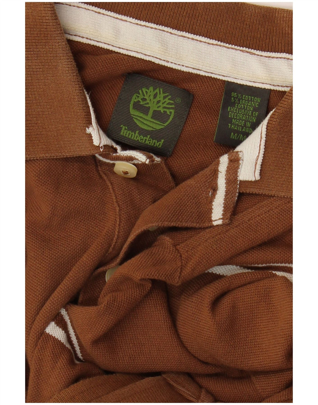 TIMBERLAND muška polo majica, pamuk srednje smeđe pruge