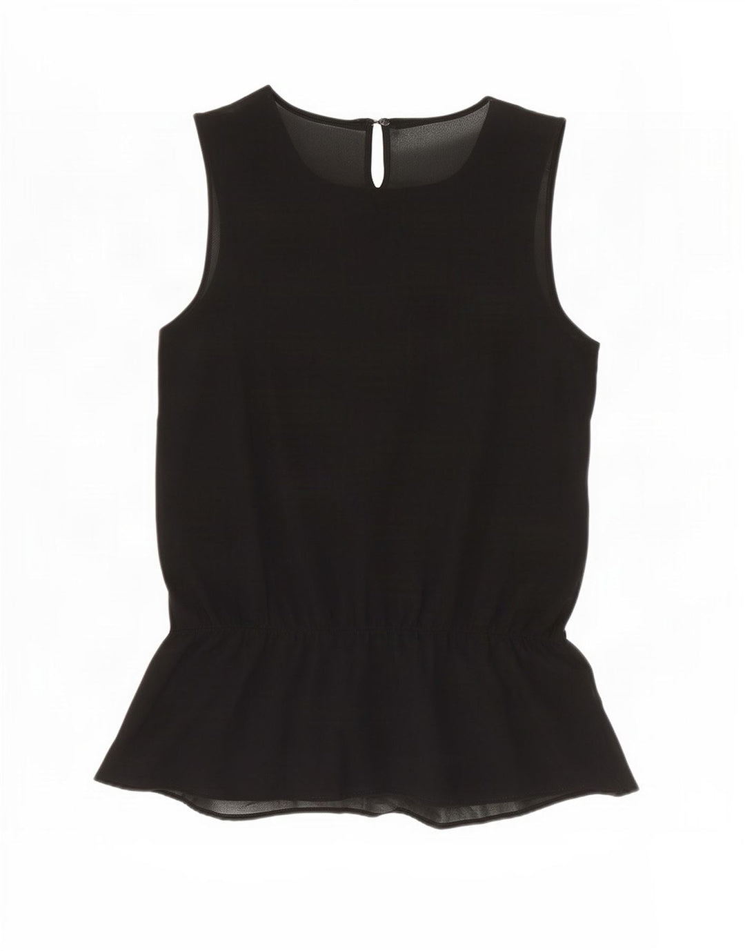 Zara ženski gornji dio bluze bez rukava UK 6 XS crni poliester