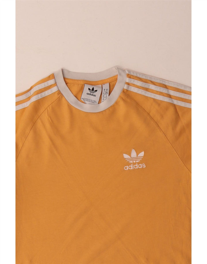 Adidas muška majica dugih rukava XS žuti pamuk