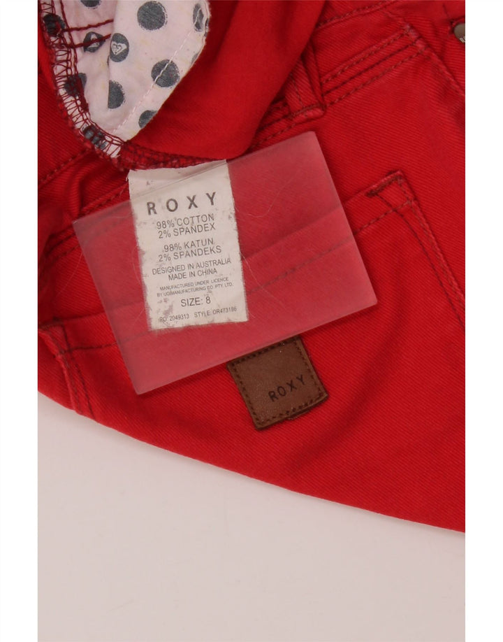 Roxy Womens Skinny Jeans US 8 Medium W28 L27 Red Cotton