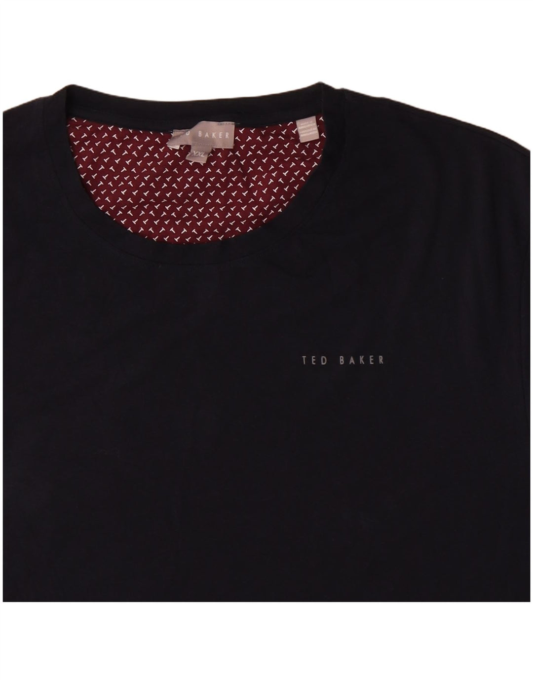 Ted Baker Muška majica kratkih rukava 2XL tamnoplavi pamuk