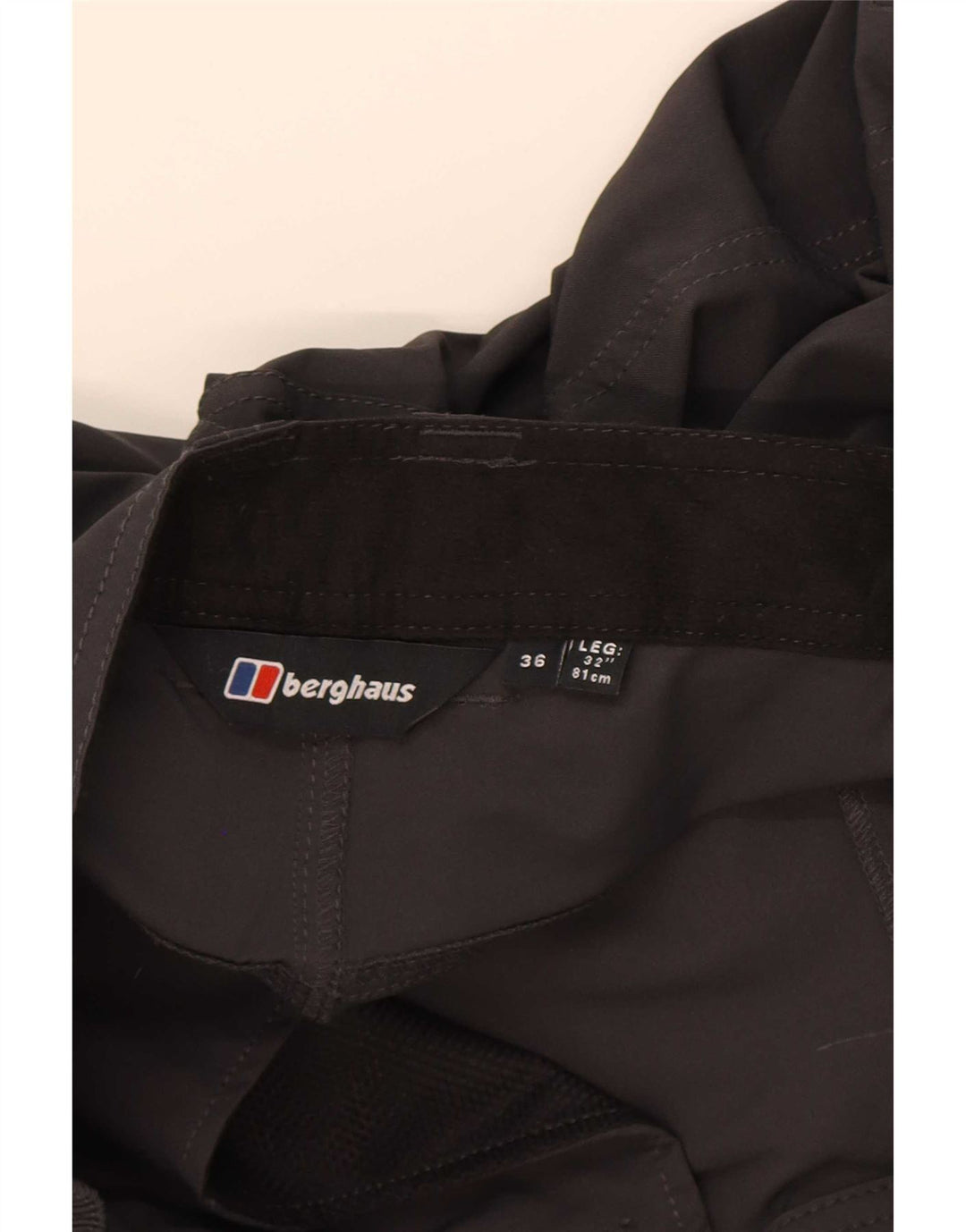 Berghaus muške kargo hlače za planinarenje W36 L32 sivi poliamid