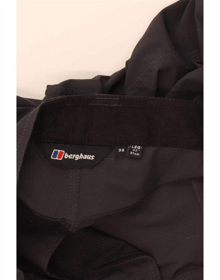 Berghaus muške kargo hlače za planinarenje W36 L32 sivi poliamid