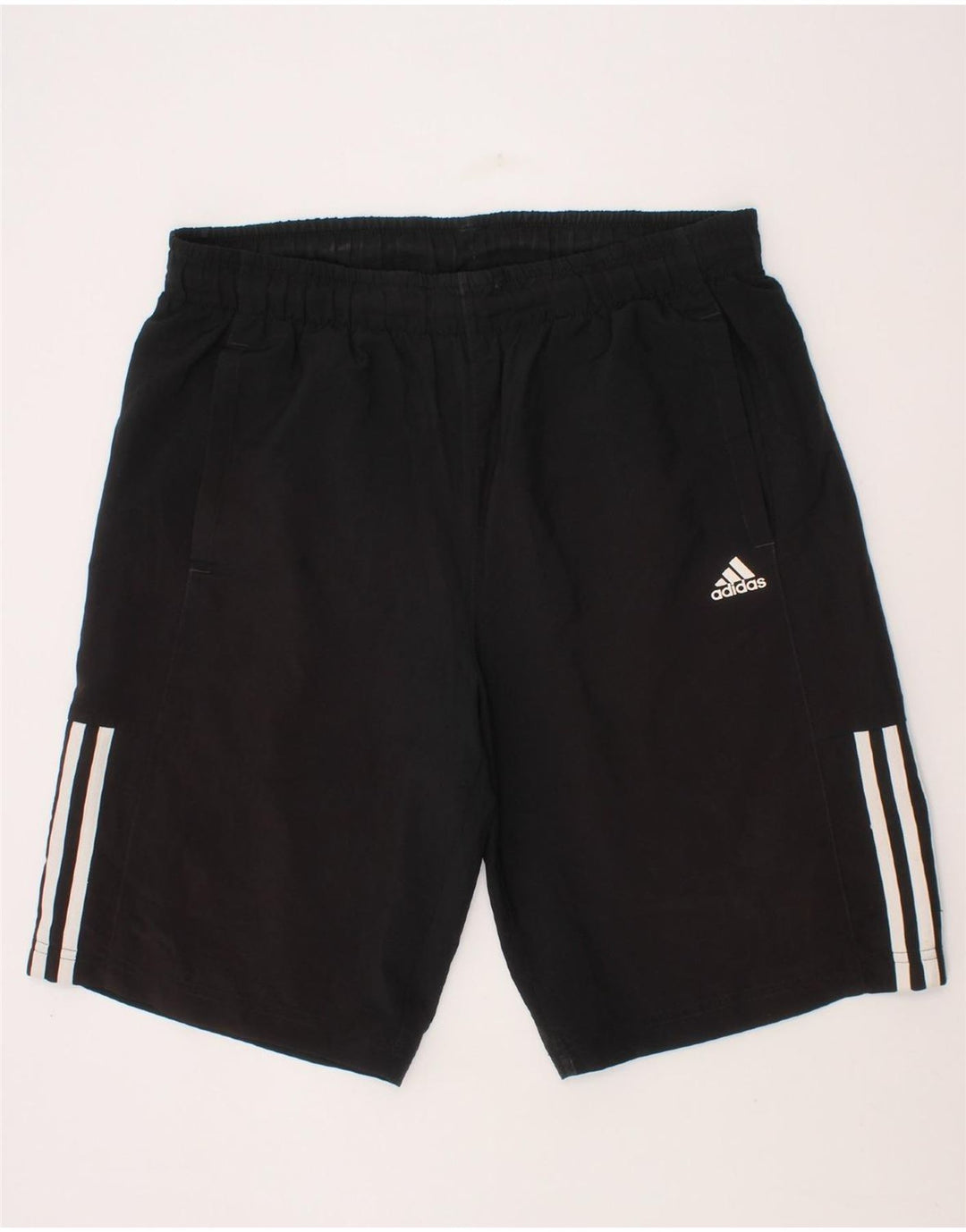 ADIDAS Boys Sport Shorts 15-16 Years  Black Polyester Vintage Adidas and Second-Hand Adidas from Messina Hembry 