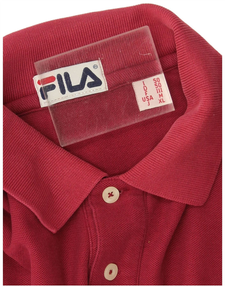 Fila muška polo majica IT 50 Srednje crvena pamuk
