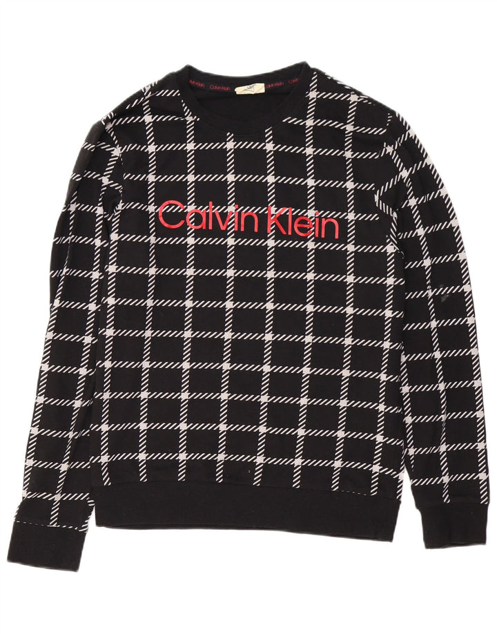 CALVIN KLEIN Muški džemperi s grafičkim motivima Mali crni karirani pamuk