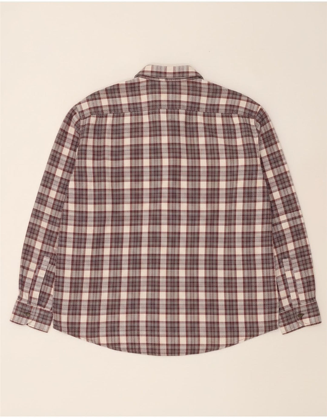 European Project muška flanelska košulja XL sivi karirani pamuk