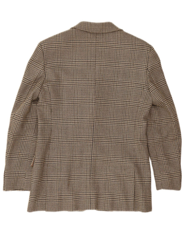 Max Mara ženska vikend jakna sa jaknom UK 10 Small Brown Houndstooth