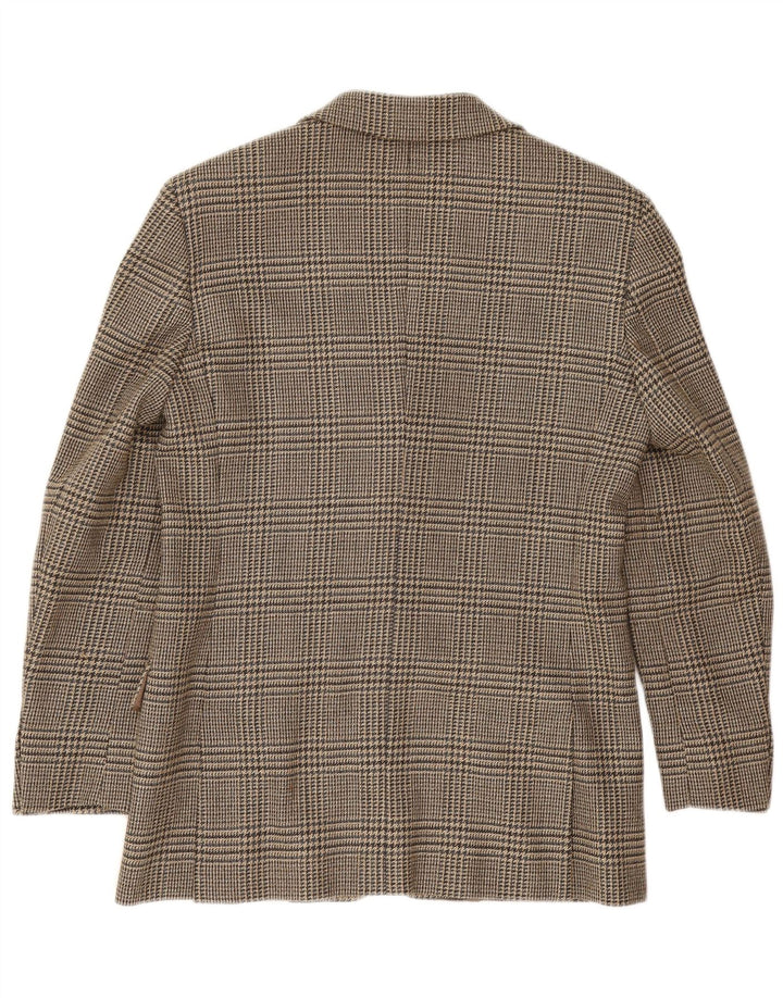 Max Mara ženska vikend jakna sa jaknom UK 10 Small Brown Houndstooth