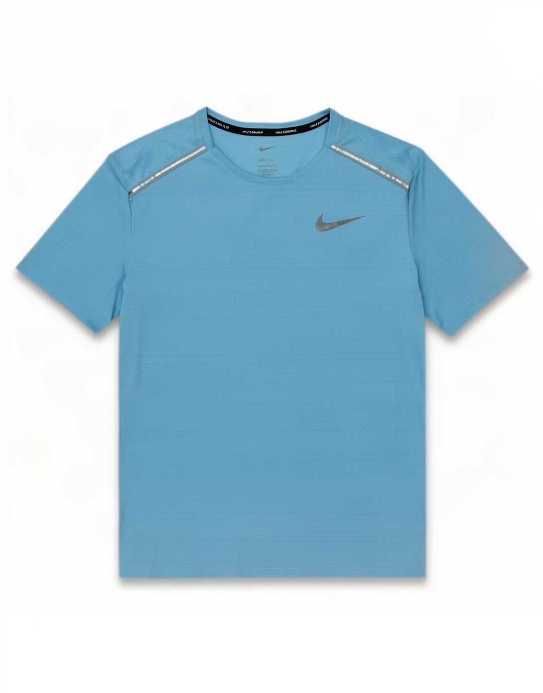Nike Dri Fit majica s velikim plavim prugama od poliestera