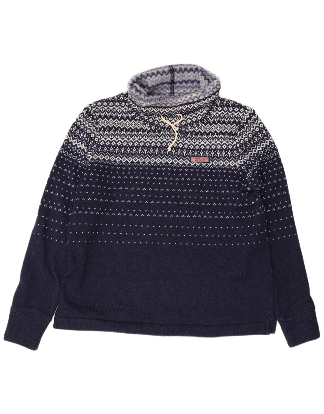 VINEYARD VINES Ženska majica s kratkim rukavima UK 14 srednje tamnoplava Fair Isle