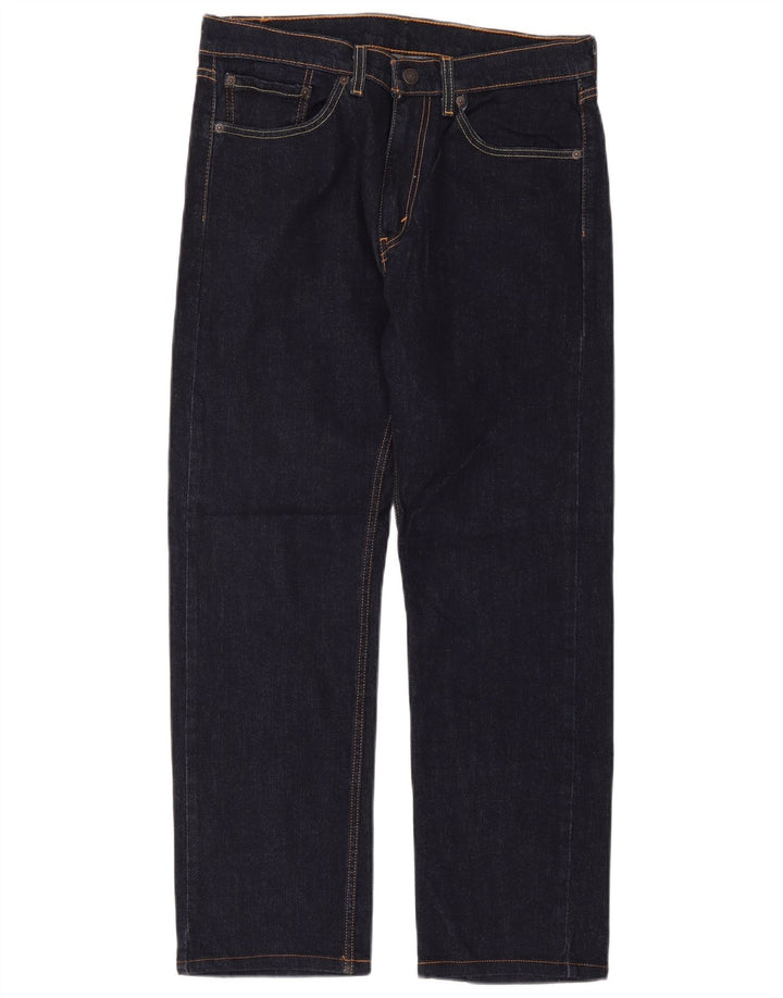 Levi's muške ravne traperice W32 L32 tamnoplavi pamuk
