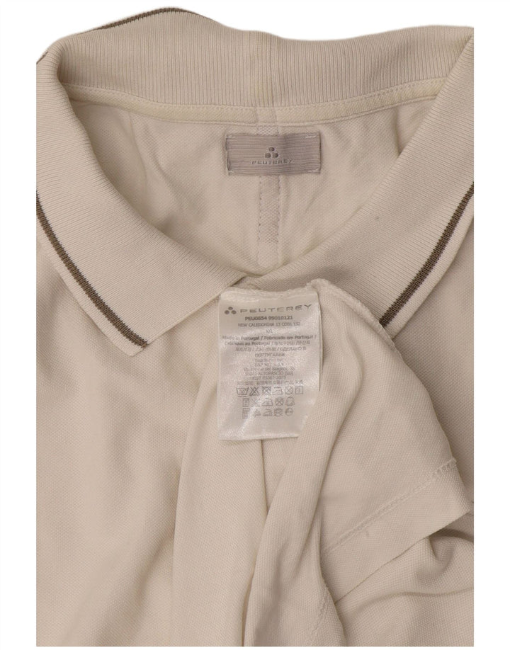 PEUTEREY muška polo majica 2XL bijeli pamuk