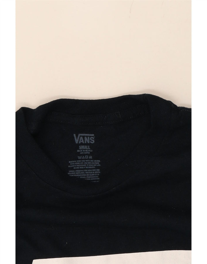 VANS Mens Graphic T-Shirt Top Small Navy Blue Cotton Vintage Vans and Second-Hand Vans from Messina Hembry 
