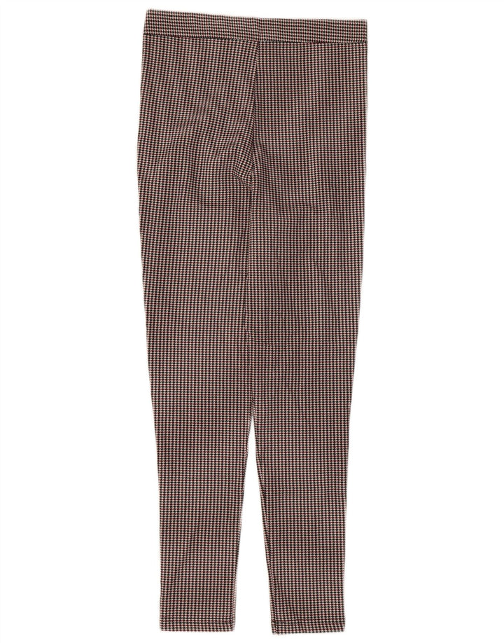 ZARA ženske hlače uskog odijela, srednje veličine W28 L27, višebojna houndstooth