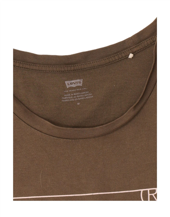 Levi's ženska majica kratkih rukava s grafičkim motivima UK 14 srednje boje kaki