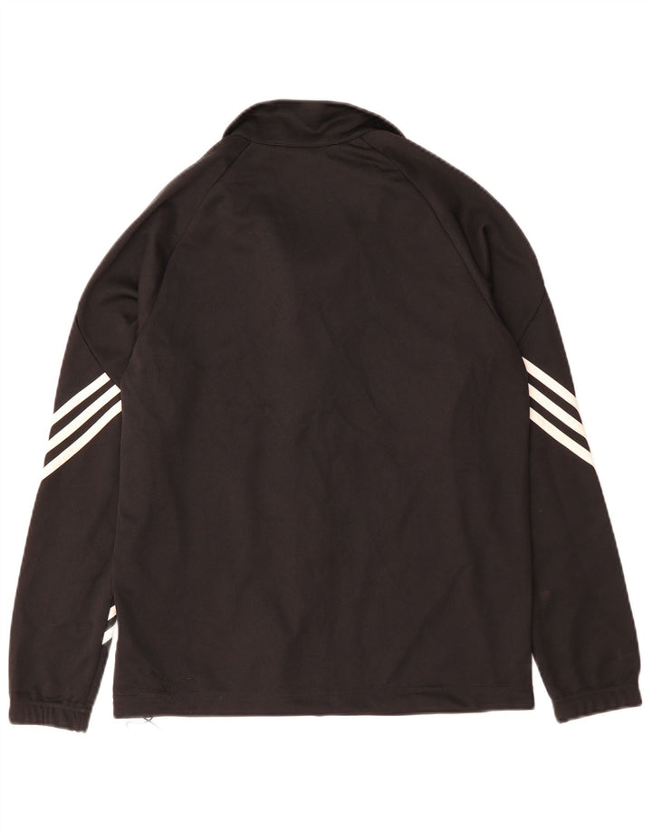 Gornja jakna od trenirke Adidas Climalite 13-14 godina, crni poliester