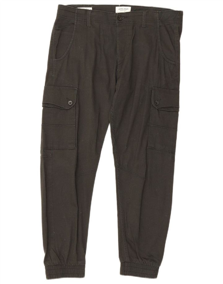 Jack & Jones muške kargo hlače za trčanje W34 L30 crne