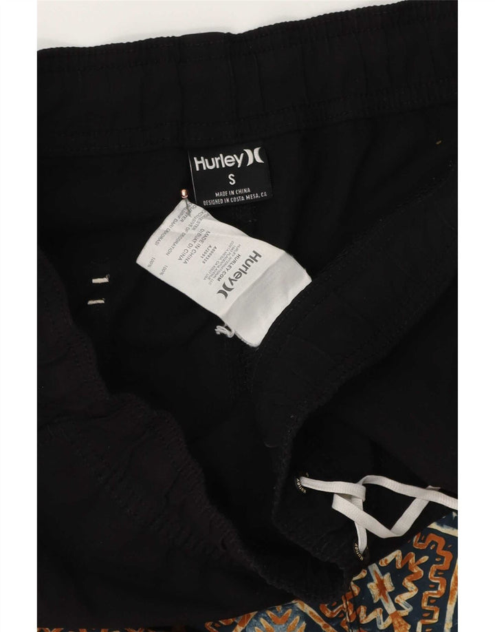 Hurley muške kratke hlače za kupanje Male crne geometrijske poliesterske hlače