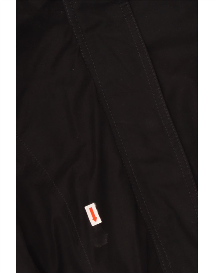 HOLLISTER Ženska parka jakna s kapuljačom UK 14 Srednji crni poliester