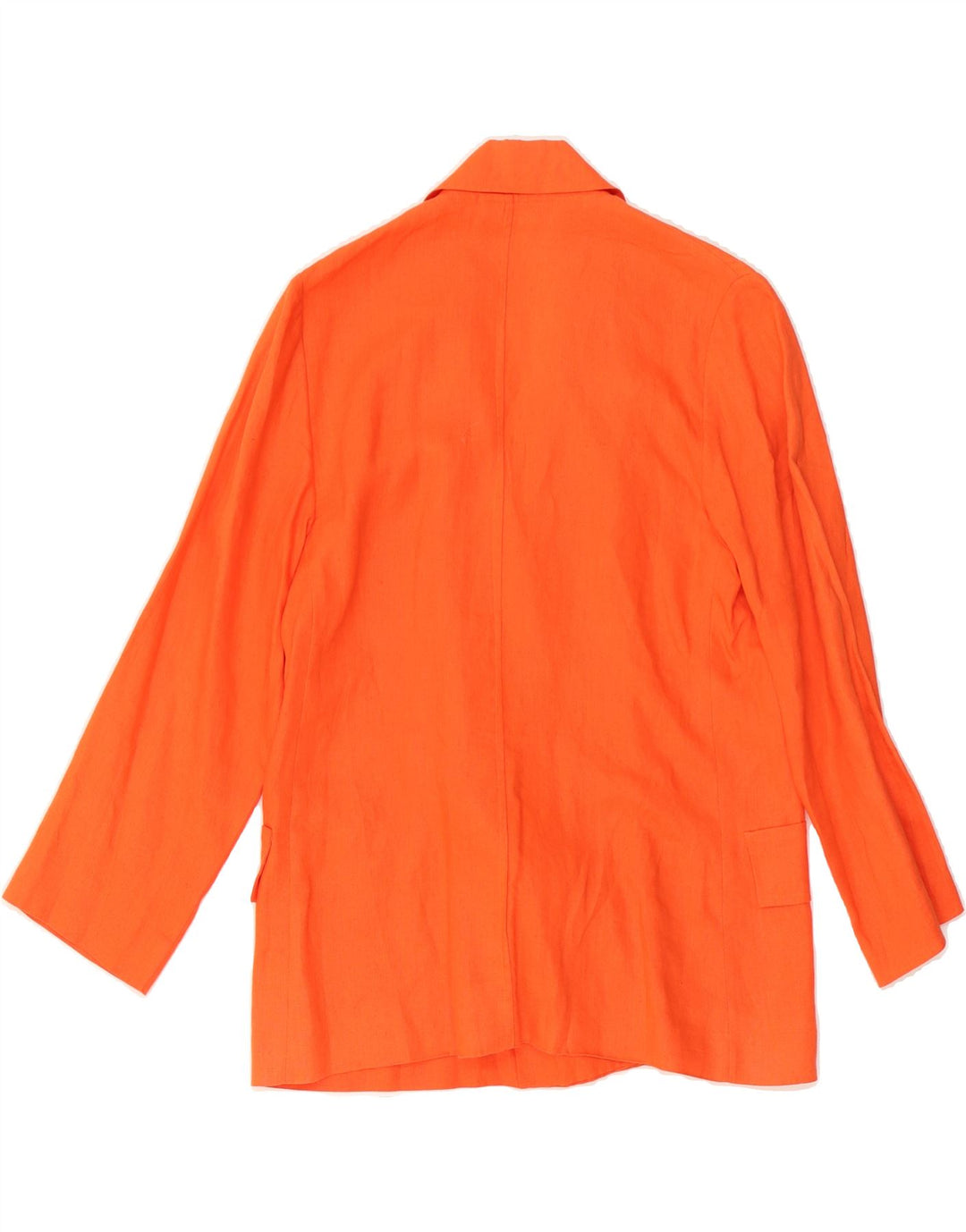 VINTAGE Womens Double Breasted Blazer Jacket UK 12 Medium Orange Vintage Vintage and Second-Hand Vintage from Messina Hembry 