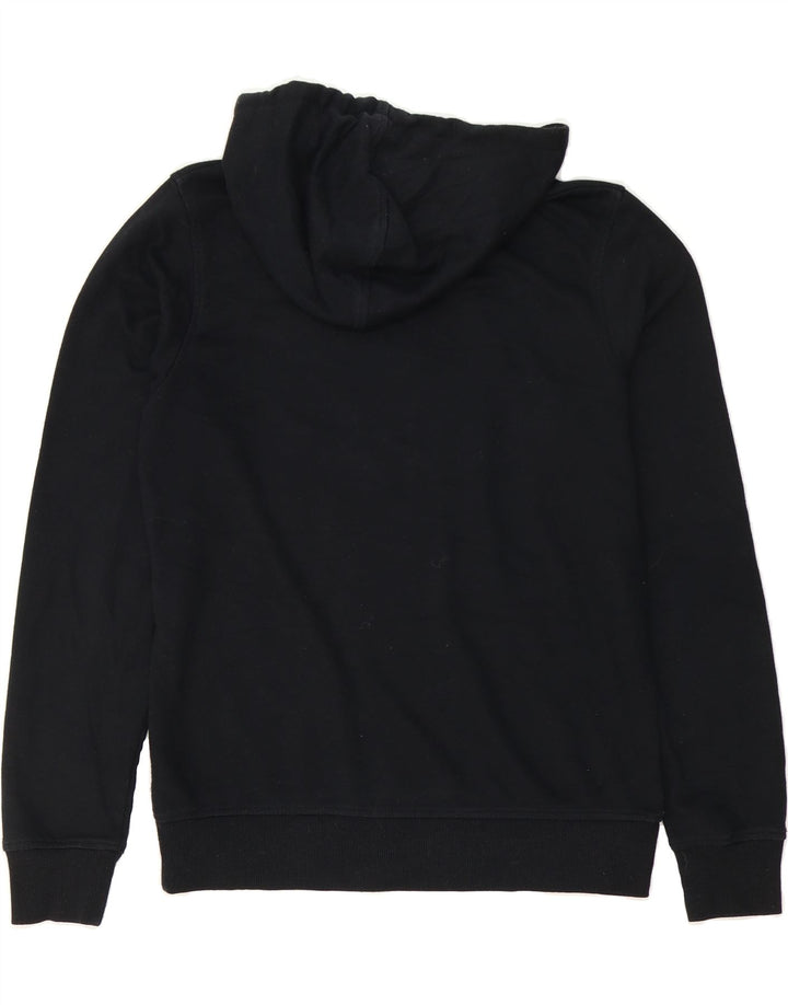 JACK & JONES Mens Graphic Hoodie Jumper Medium Black Polyester Vintage Jack & Jones and Second-Hand Jack & Jones from Messina Hembry 